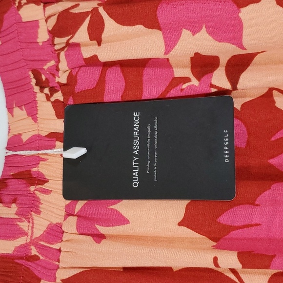 DEEP SELF Women Maxi Skirt for Summer Casual Ruffle Slit Elastic High Waist Flow - Picture 5 of 13